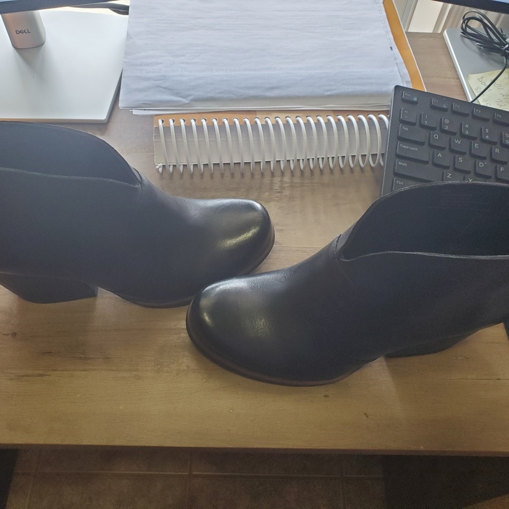 Kork-Ease Black Ankle Boots